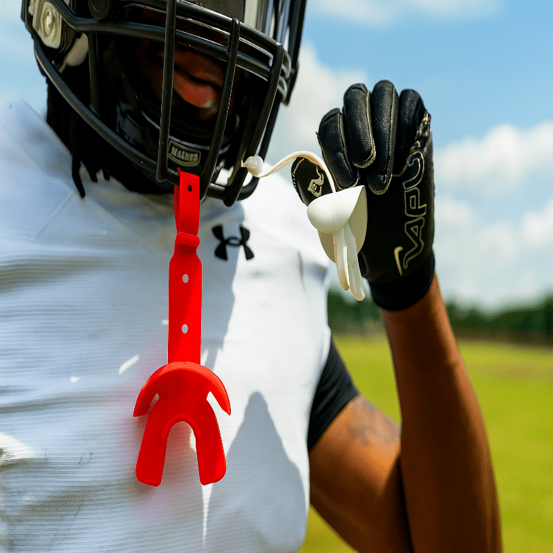 MOUTHGUARDIQ – Double Mouthguard for Rugby, American Football & Boxing with Shock-Absorbing TPR Material