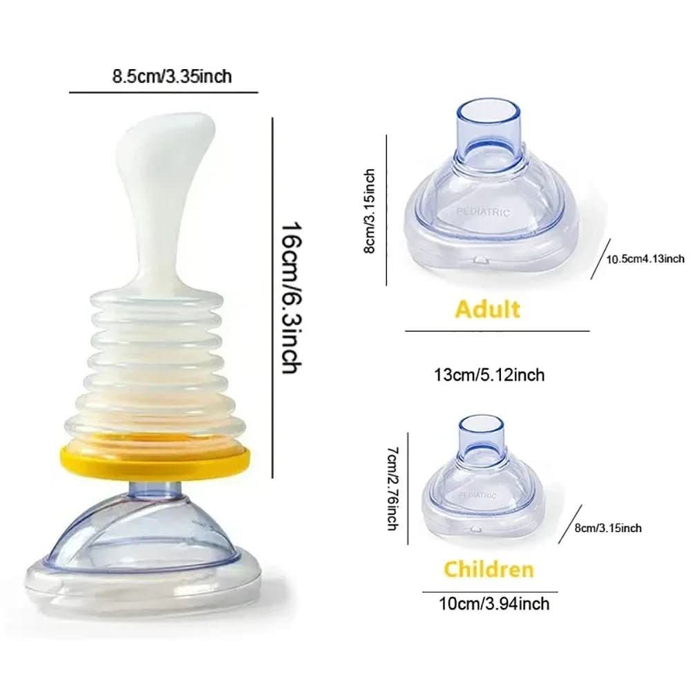 AirSafe Pro Anti-Choking Device | Quick Aid for Airway Blockages | Safe for Children & Adults | Compact Emergency Kit