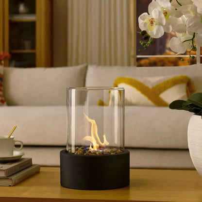 CosyFlame - Modern table fireplace with real flames & smokeless bioethanol firing