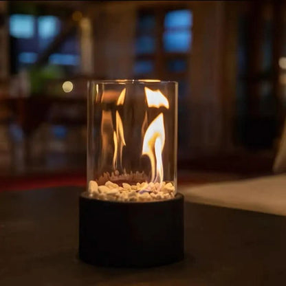 CosyFlame - Modern table fireplace with real flames & smokeless bioethanol firing