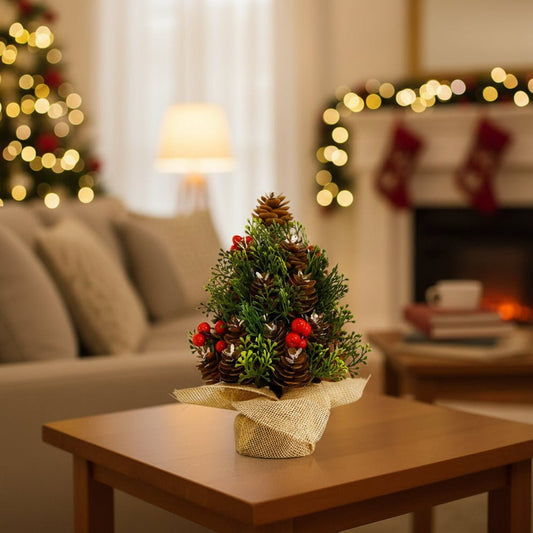 SEASONSET – Festive desk decoration with secure, stable base