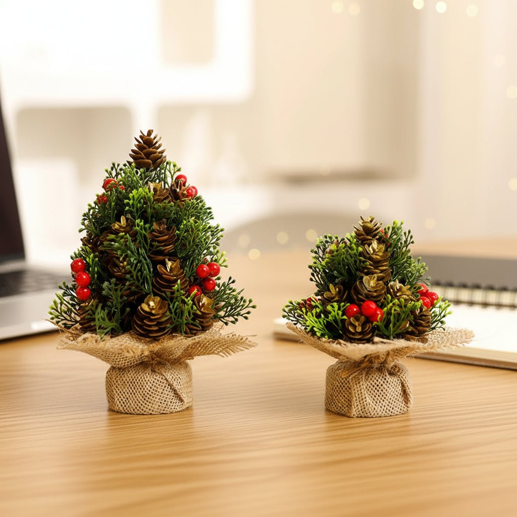 SEASONSET – Festive desk decoration with secure, stable base
