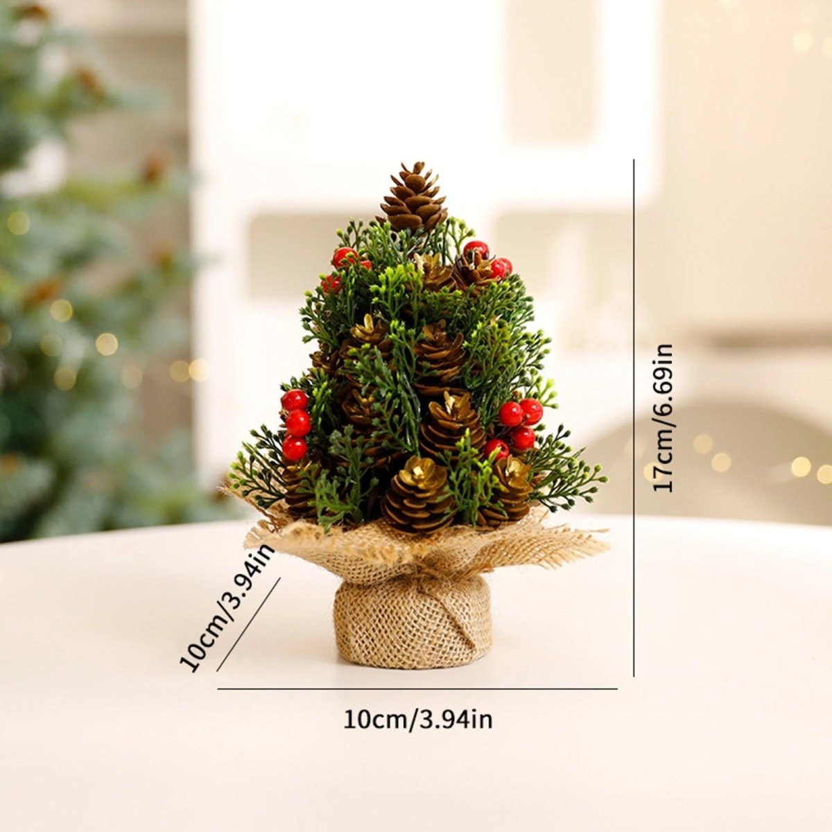 SEASONSET – Festive desk decoration with secure, stable base