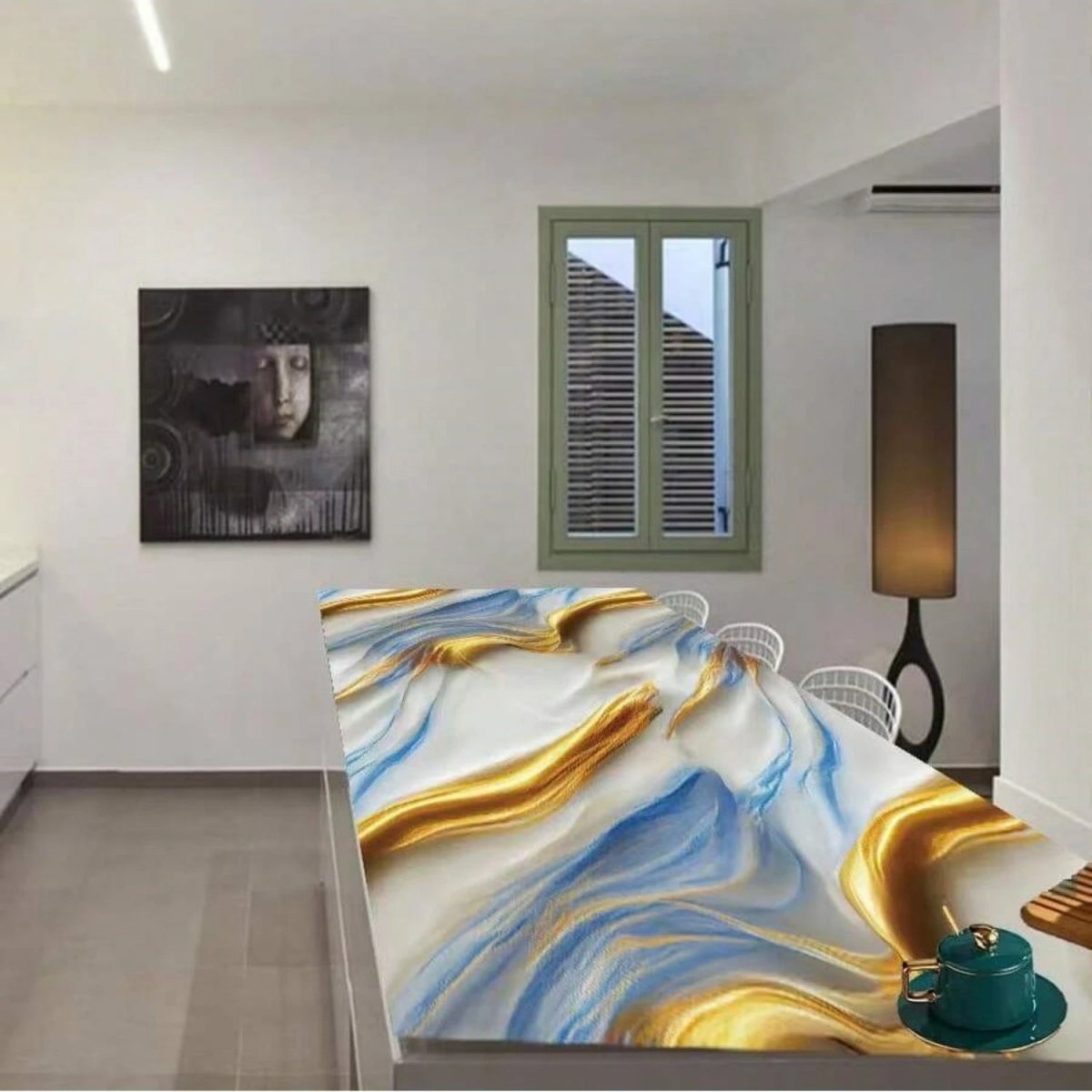 LUXWRAP – Aluminum Foil Marble Wallpaper for Kitchen and Bathroom Renovations