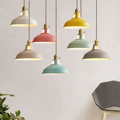 VINTILIGHT – Retro Steel Barn Pendant Light for Dining Areas & Loft Interiors