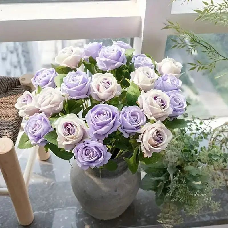 HARMONIA – Velvet Artificial Roses for Valentine's Day and Decorative Indoor Arrangements