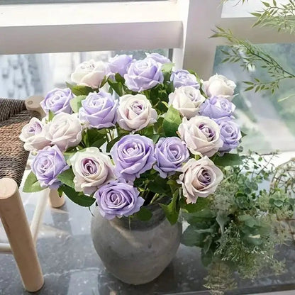 HARMONIA – Velvet Artificial Roses for Valentine's Day and Decorative Indoor Arrangements