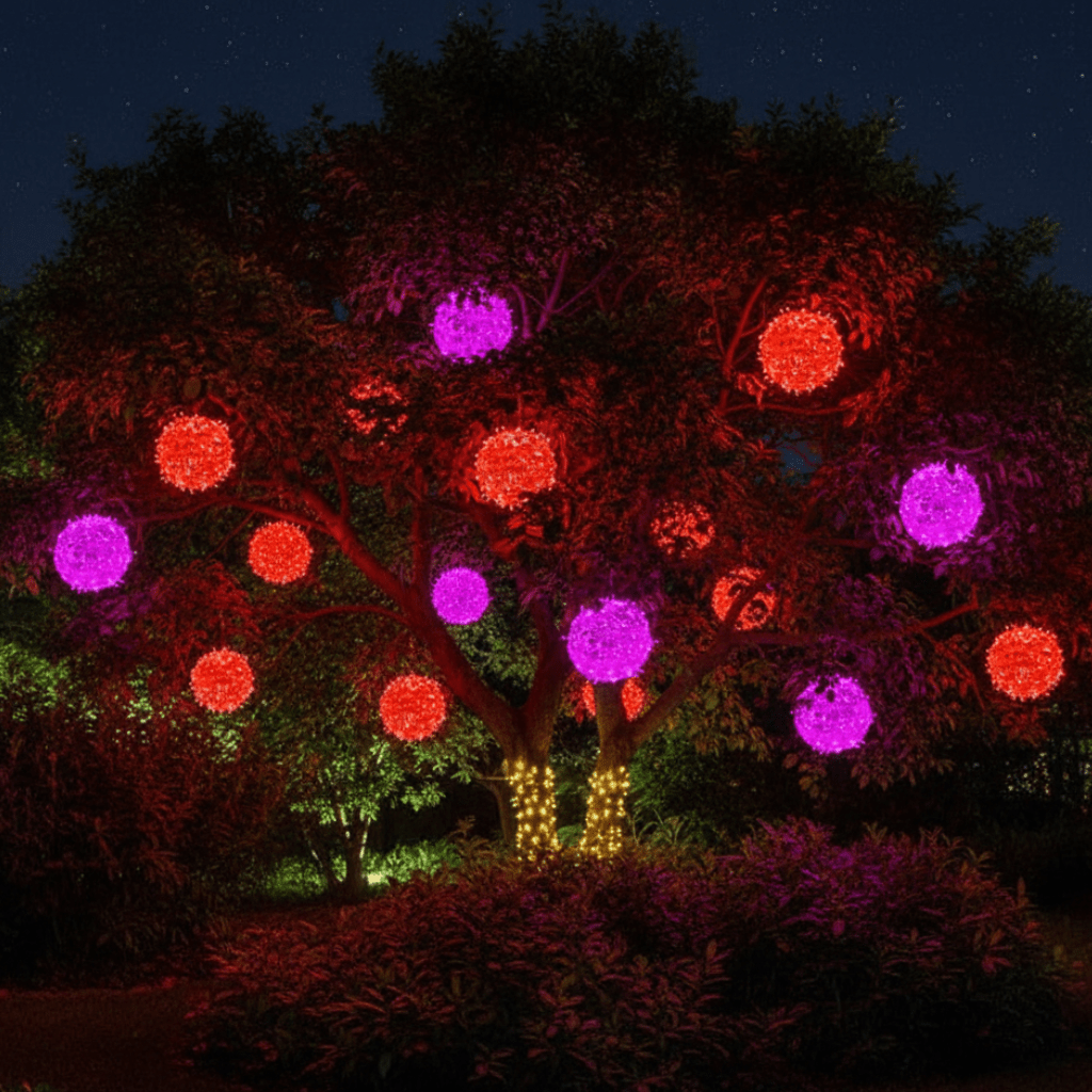PATIOLUX – Elegant LED light sphere for stylish balcony & terrace ambiance