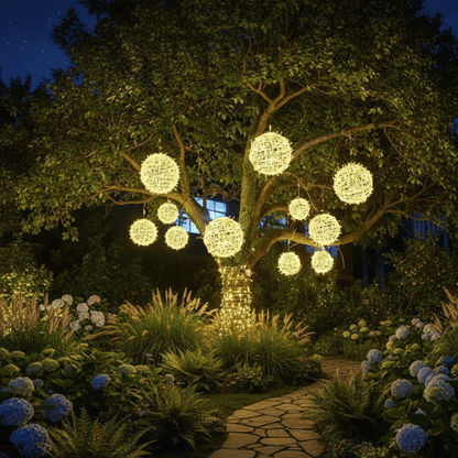 PATIOLUX – Elegant LED light sphere for stylish balcony & terrace ambiance