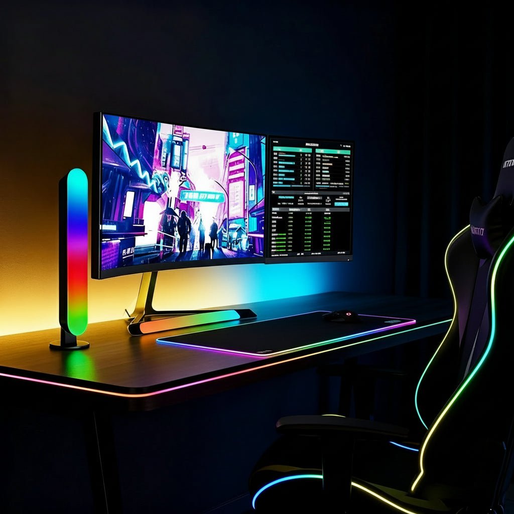 AURADESK – USB RGB light strip with multiple color modes