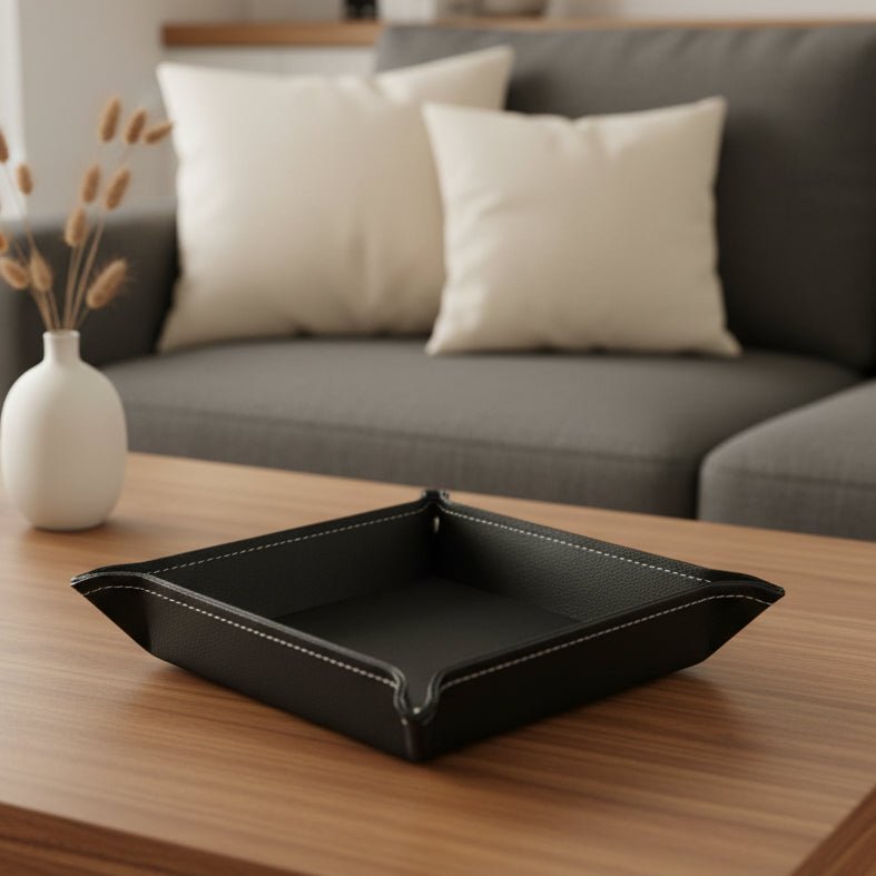 LUXSTOW – Leather Tray for Surfaces at Home and Office