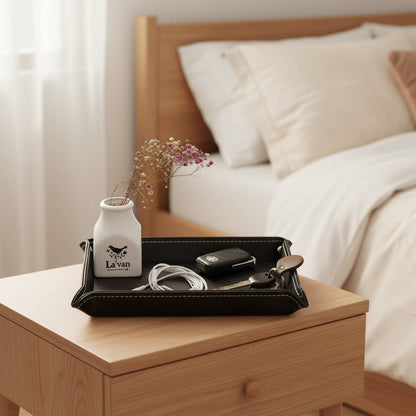 LUXSTOW – Leather Tray for Surfaces at Home and Office