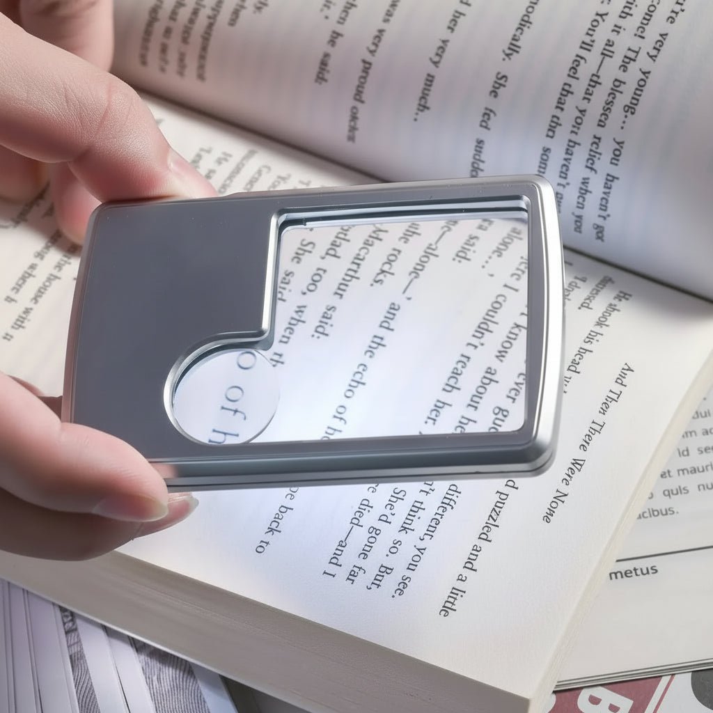 MINISICHT – LED Pocket Magnifier with 3x / 6x Magnification for Precise Details