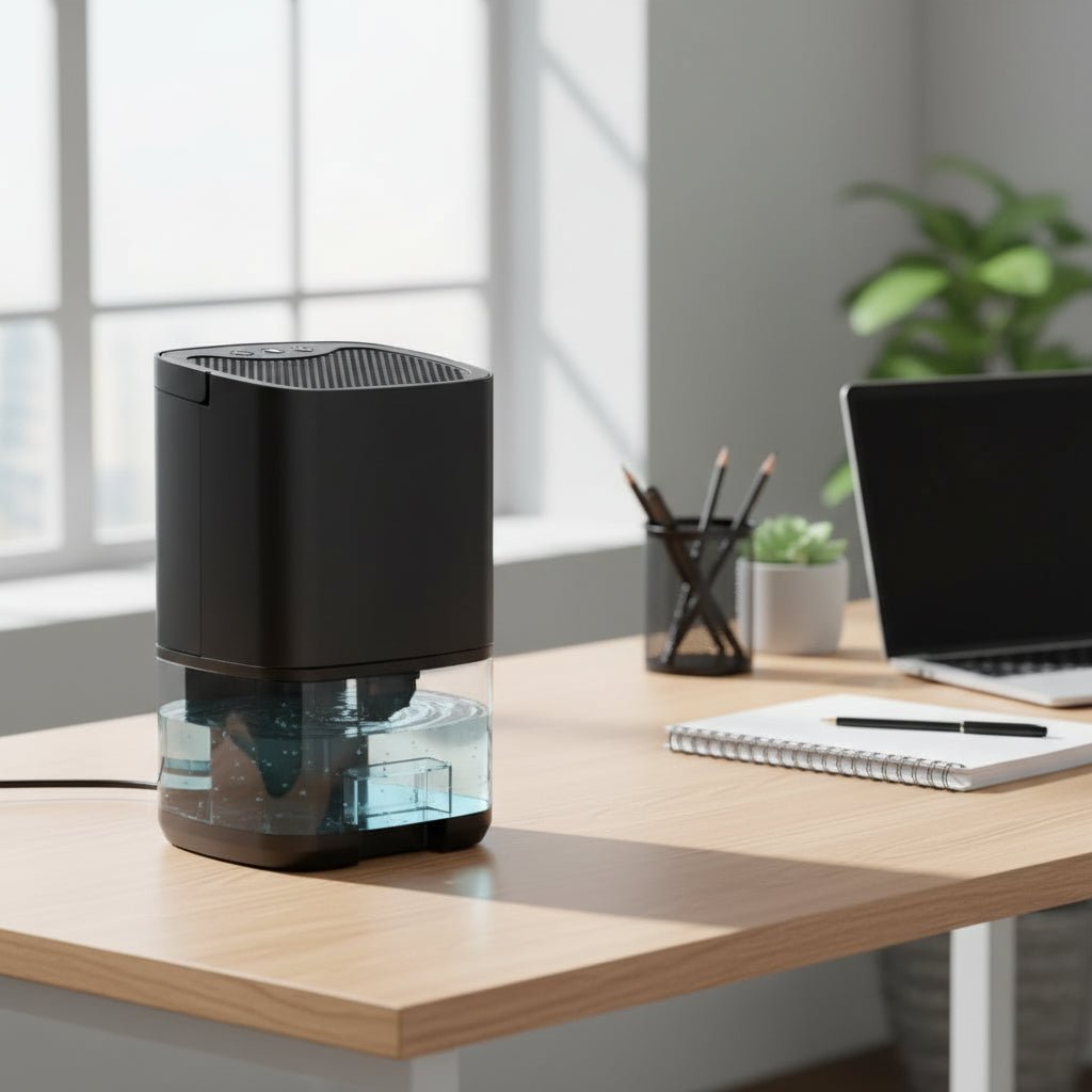 DRYLUME – Compact Portable Dehumidifier with Colored Ambient Light