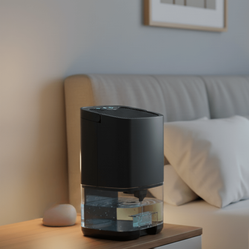 DRYLUME – Compact Portable Dehumidifier with Colored Ambient Light
