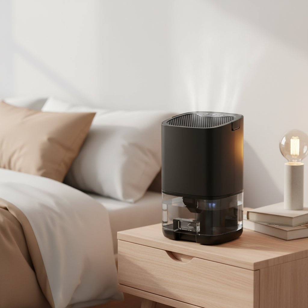 DRYLUME – Compact Portable Dehumidifier with Colored Ambient Light