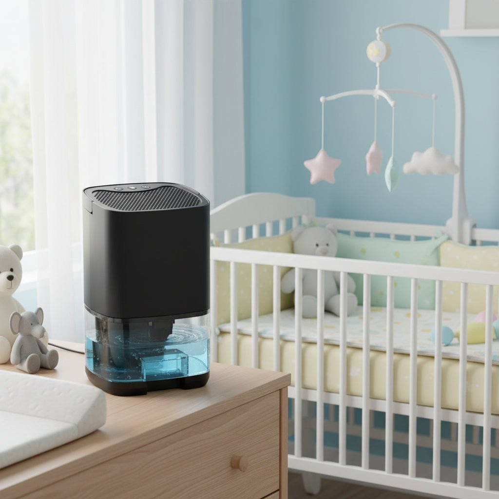DRYLUME – Compact Portable Dehumidifier with Colored Ambient Light