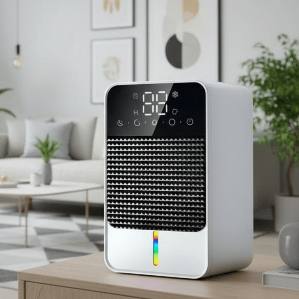 DRYHOME – 25W Dehumidifier with LED Touch Panel & 1500ml Tank