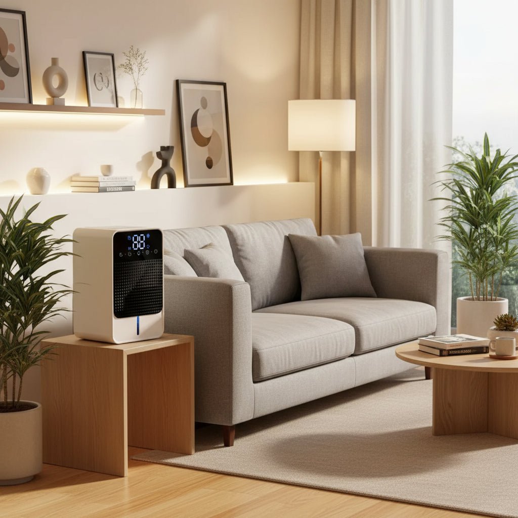 DRYHOME – 25W Dehumidifier with LED Touch Panel & 1500ml Tank