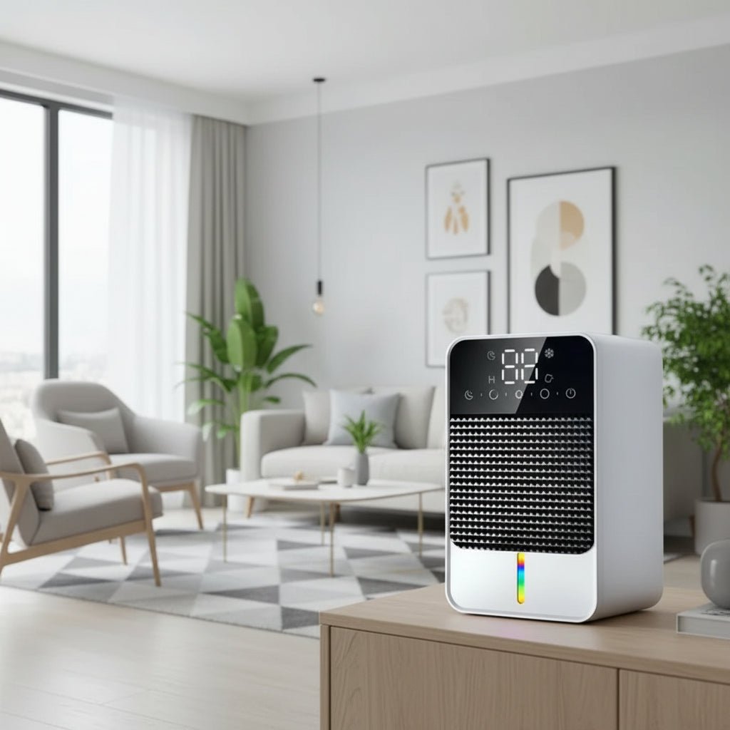 DRYHOME – 25W Dehumidifier with LED Touch Panel & 1500ml Tank