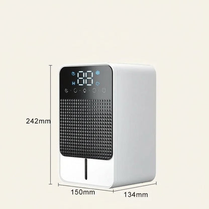 DRYHOME – 25W Dehumidifier with LED Touch Panel & 1500ml Tank