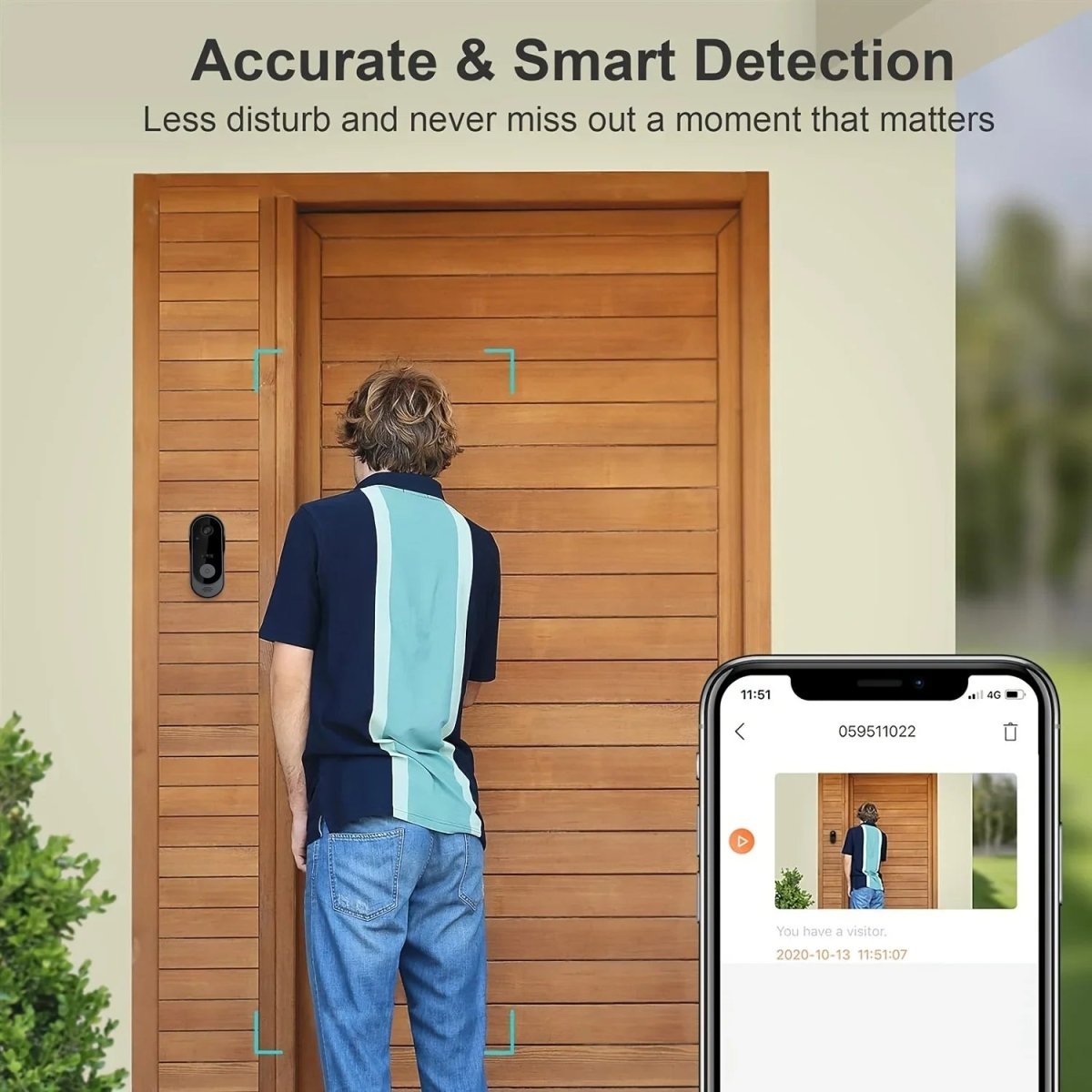 SECUBELL – Wireless, smart video doorbell with motion sensor