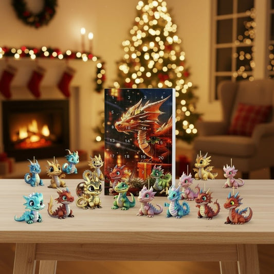 MYTHICALXMAS – 24-Day Dragon Advent Calendar with Cute Charms