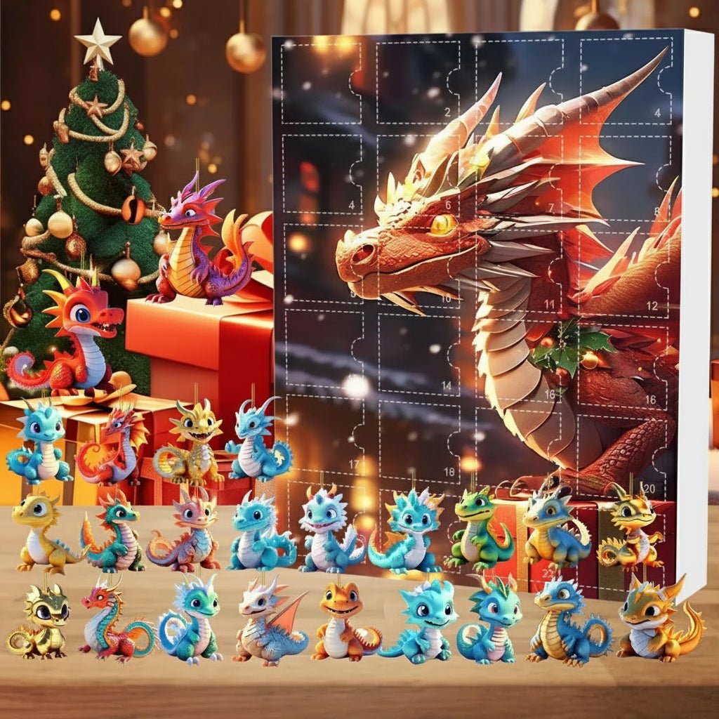 MYTHICALXMAS – 24-Day Dragon Advent Calendar with Cute Charms