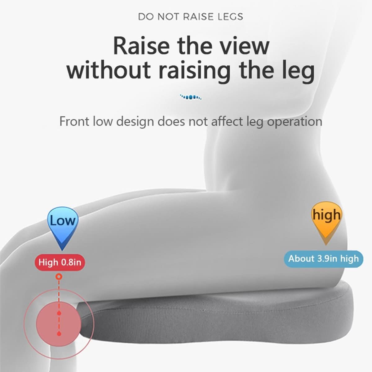 VIEWBOOST – Ergonomic Car Seat Cushion for Better Visibility and Comfort