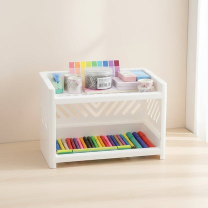 TWINHOLD – Double Storage Shelf for Kitchen, Bathroom & Desk
