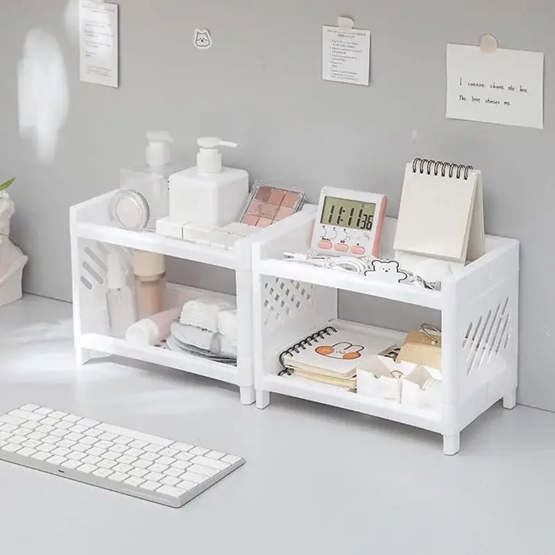 TWINHOLD – Double Storage Shelf for Kitchen, Bathroom & Desk