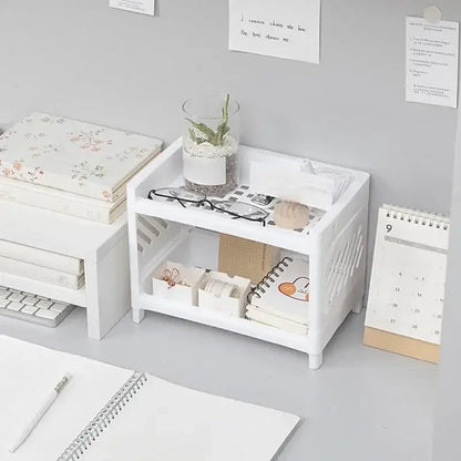 TWINHOLD – Double Storage Shelf for Kitchen, Bathroom & Desk