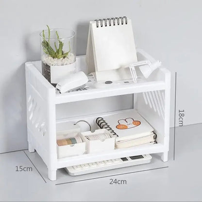 TWINHOLD – Double Storage Shelf for Kitchen, Bathroom & Desk