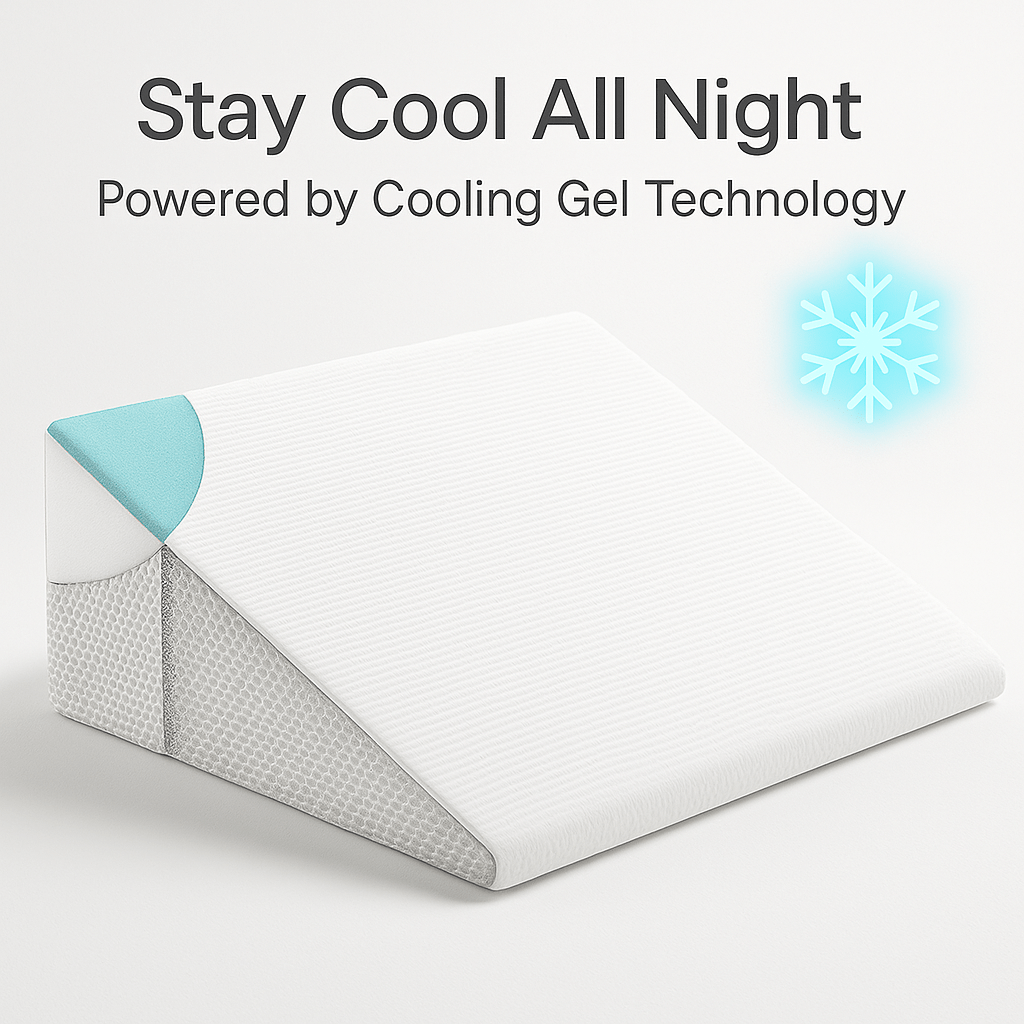 Deluxe Wedge Pillow – Incline Wedge Cushion for Comfort & Support