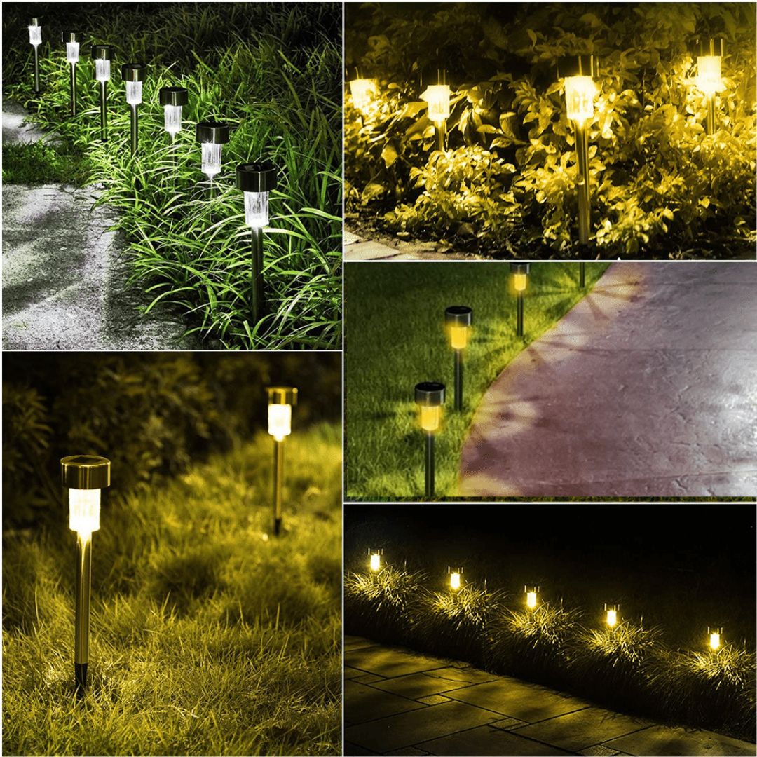 Solar LED lamp for the garden - weatherproof, energy-efficient with integrated light sensor