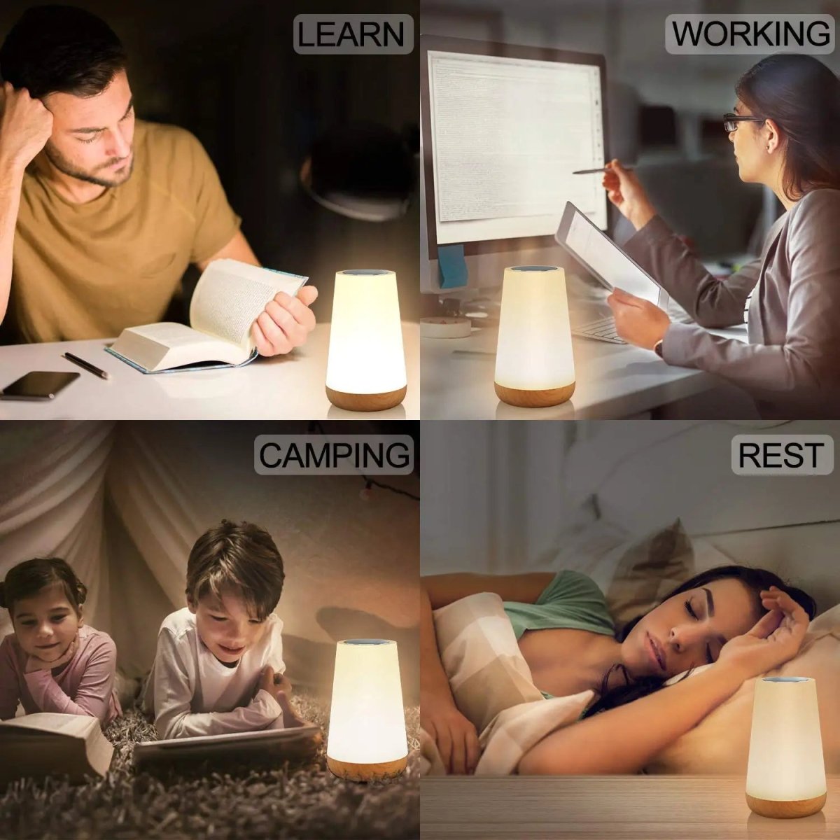 DIMNEST – Portable Dimmable Night Light with Touch Function and Remote Control