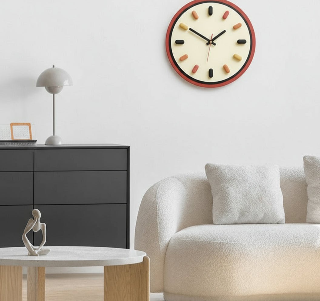NORDIMOVE – 3D wall clock with environmentally friendly design and precise, silent movement