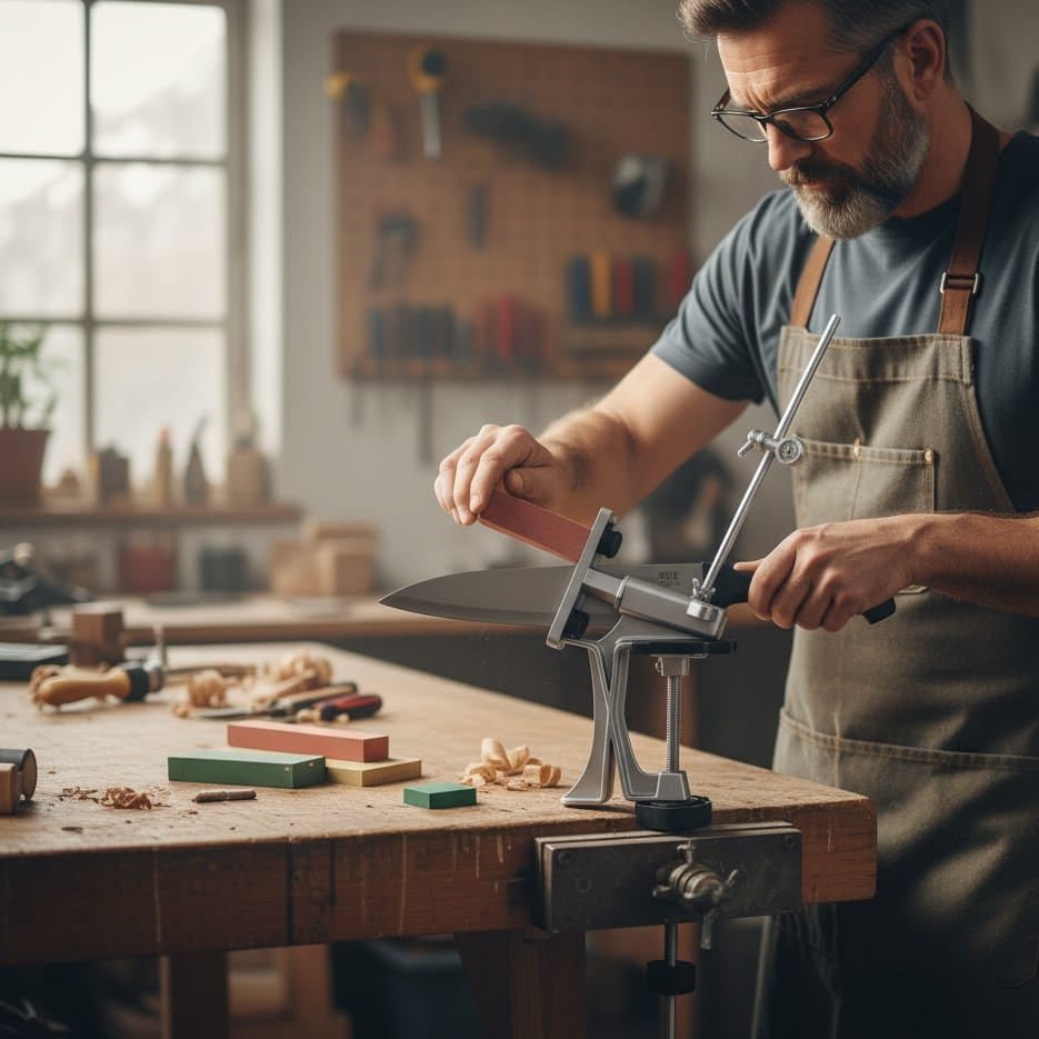 SHARPMAX – Professional Knife Sharpening System with Diamond Grinding Stones