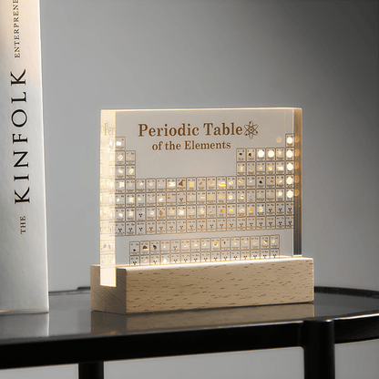 SCIENCELITE – Illuminated Periodic Table of Elements with 83 Real Chemical Elements