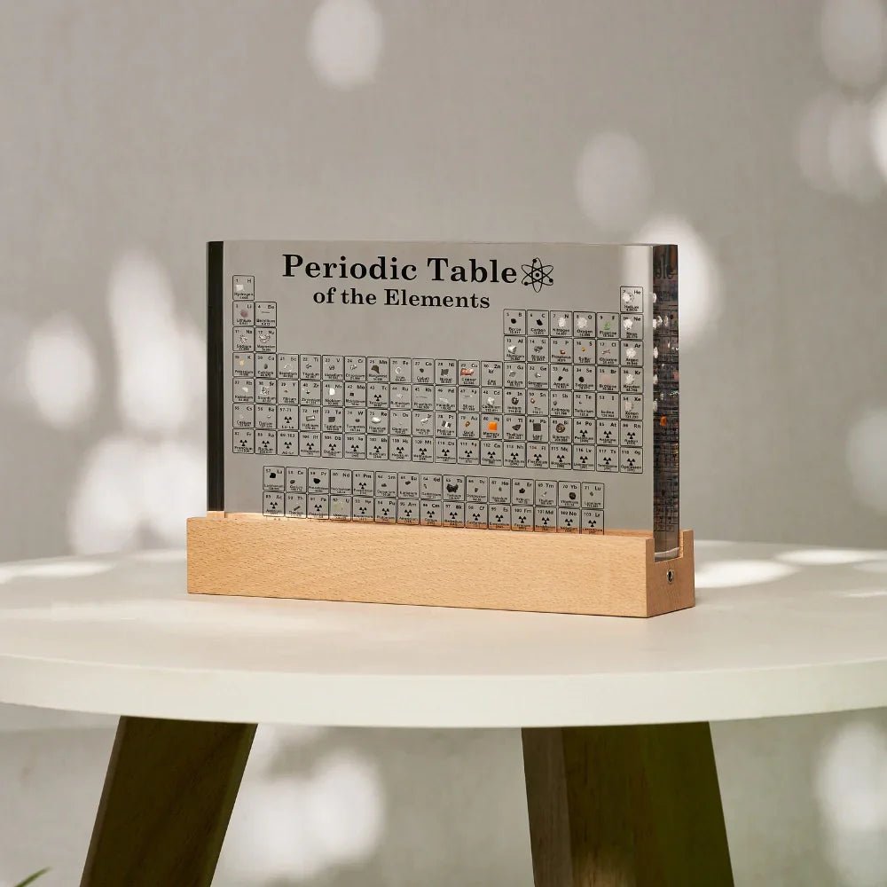 SCIENCELITE – Illuminated Periodic Table of Elements with 83 Real Chemical Elements