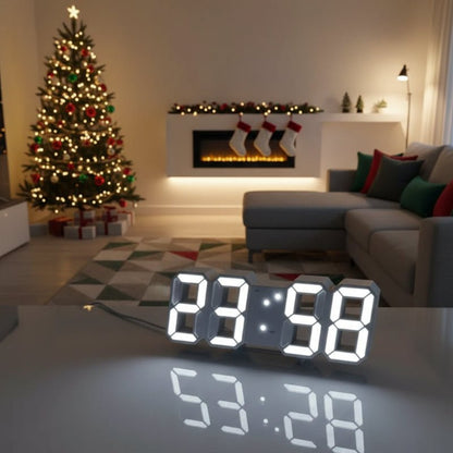 RADIOTIC - 3D Light Digital Clock with Voice Control and Silent Alarm
