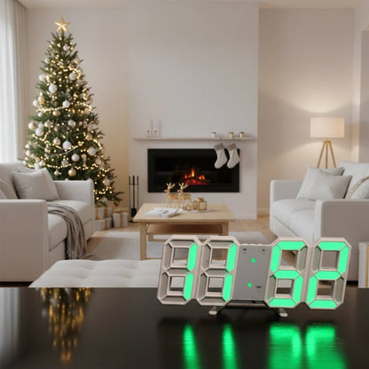 RADIOTIC - 3D Light Digital Clock with Voice Control and Silent Alarm
