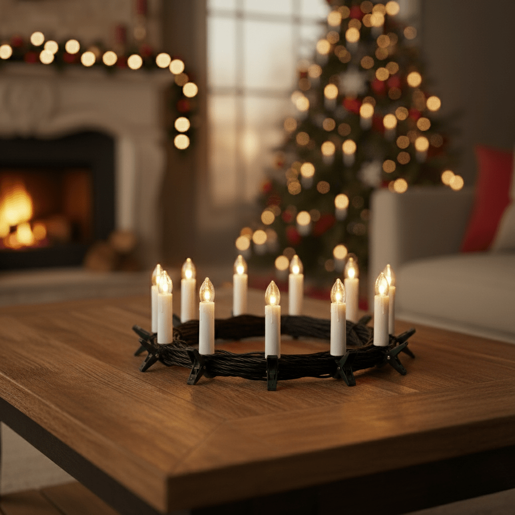 HOLIFLAME – Flameless Christmas Candle Set with Gentle LED Glow