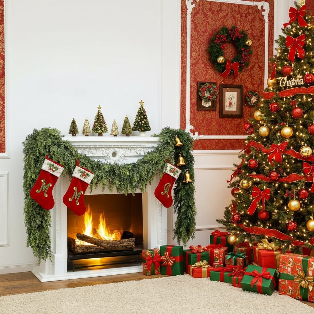 CEDAR LINE – Handmade Christmas Garland with Lush Cedar Needles