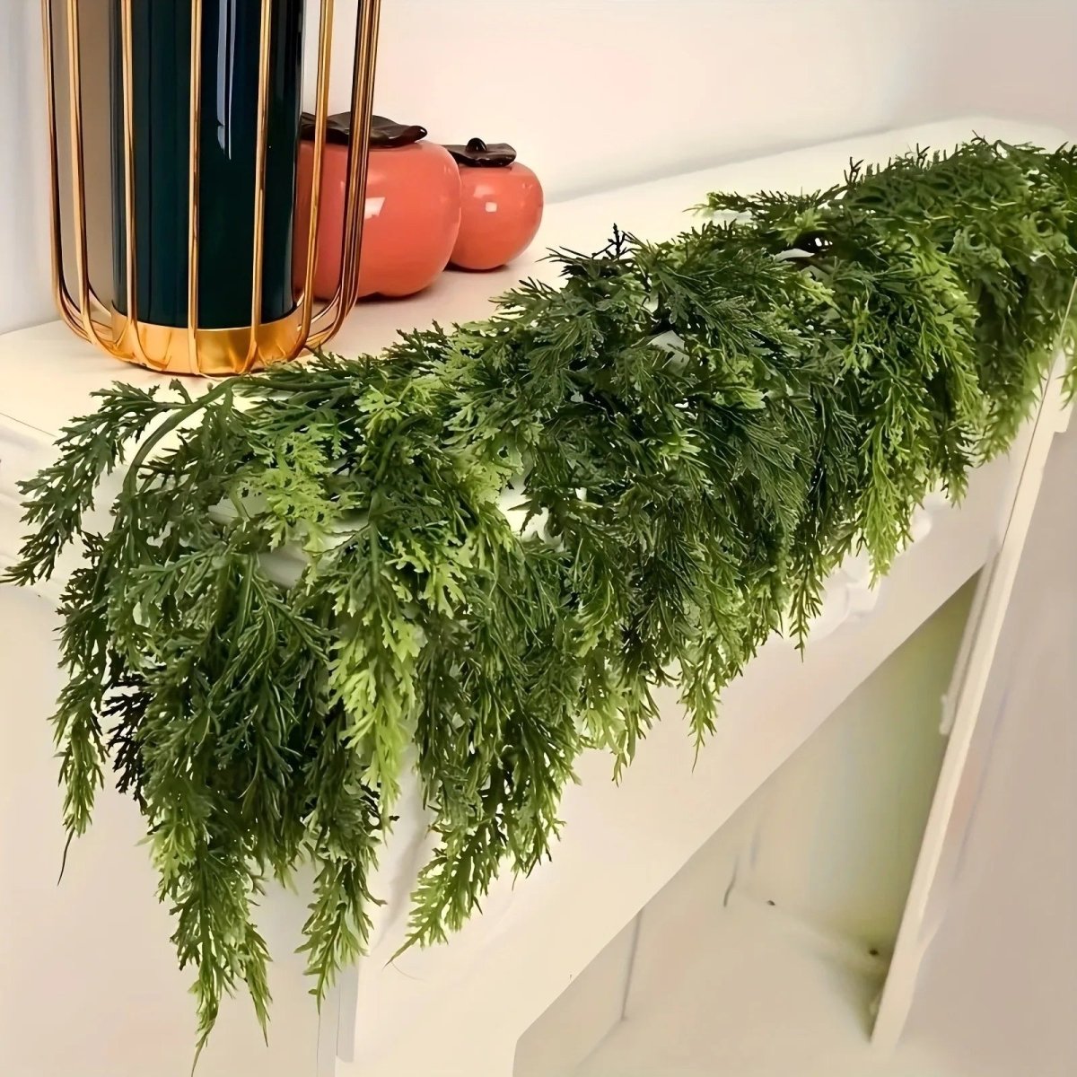 CEDAR LINE – Handmade Christmas Garland with Lush Cedar Needles