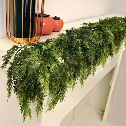 CEDAR LINE – Handmade Christmas Garland with Lush Cedar Needles