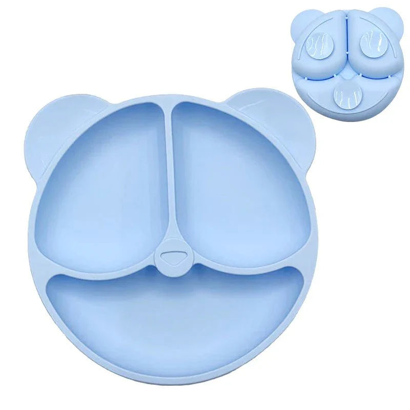 NATURBISS PLATE – Environmentally Friendly Silicone Suction Plate with Cartoon Design (BPA-Free)