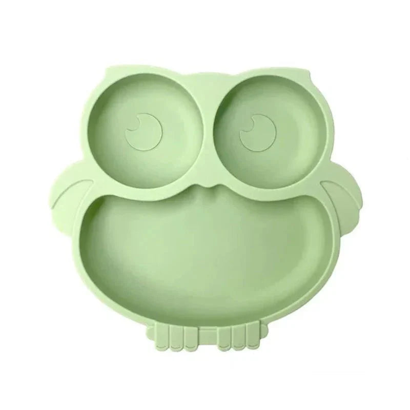 NATURBISS PLATE – Environmentally Friendly Silicone Suction Plate with Cartoon Design (BPA-Free)