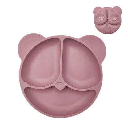 NATURBISS PLATE – Environmentally Friendly Silicone Suction Plate with Cartoon Design (BPA-Free)
