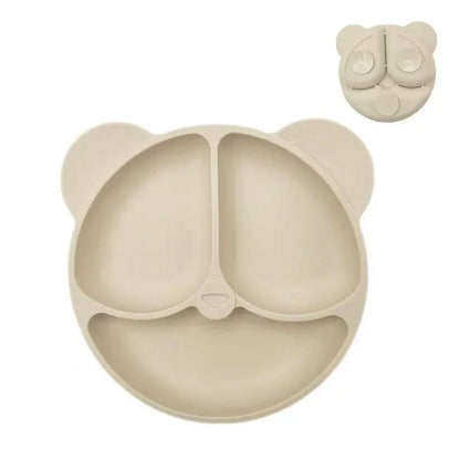 NATURBISS PLATE – Environmentally Friendly Silicone Suction Plate with Cartoon Design (BPA-Free)